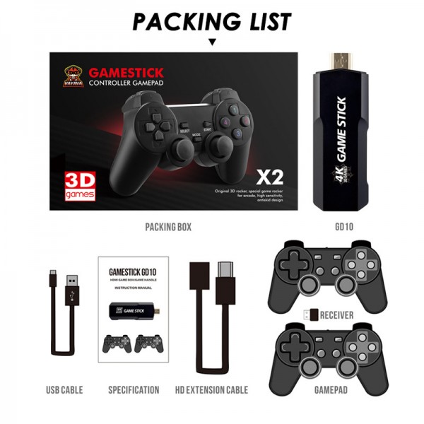 X2 Game Stick Retro Game Box Installed More Than 50000 Games