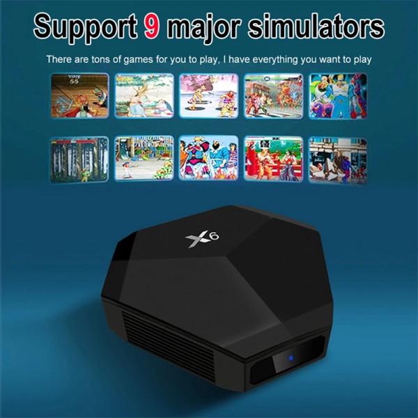 X6 4K Wireless Video Game Console Built-In 15000 Game Retro Game Player With Gamepad Controller Mini Game TV Box
