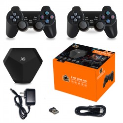 X6 4K Wireless Video Game Console Built-In 15000 Game Retro Game Player With Gamepad Controller Mini Game TV Box