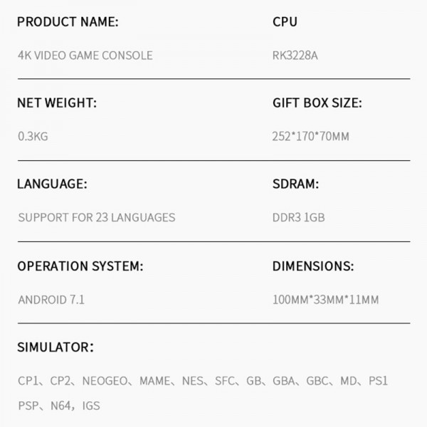 M10 X-stick Game Console Android TV Box Built-in More Than 10000 Games