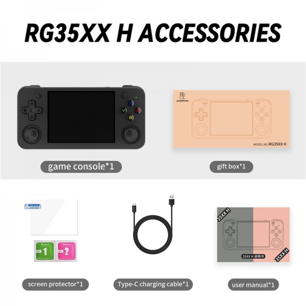 Anbernic RG35XX H Retro Handheld Game Console HDMI-compatible TV Output 3.5Inch IPS Screen Linux System