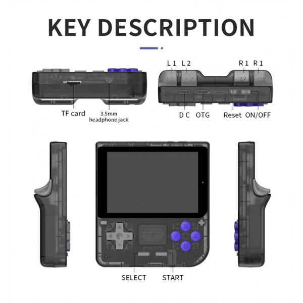 Powkiddy V10 Handheld Game Console Open Source Pocket Console