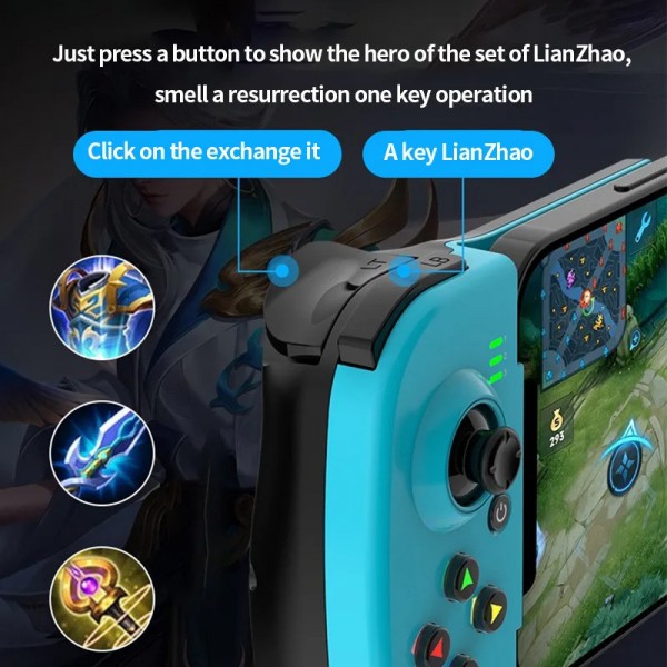 D3 Wireless Bluetooth Stretchable Game Controller for Android IOS HarmonysOS Smartphones