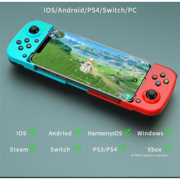 D3 Wireless Bluetooth Stretchable Game Controller for Android IOS HarmonysOS Smartphones