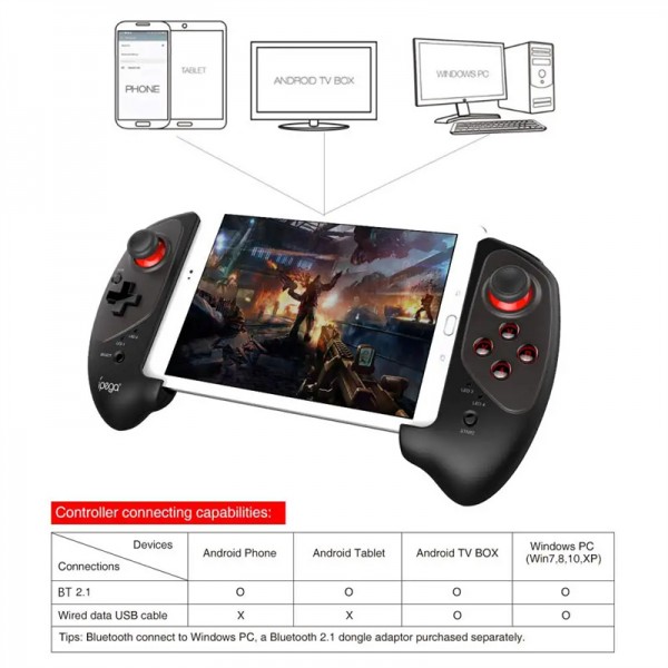 Ipega PG-9083S Game Controller Bluetooth Wireless Gamepad Controle Stretchable Joystick for iOS Android Phone Tablet TV Box PC