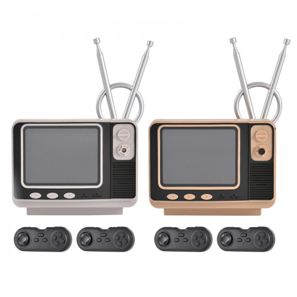 Vintage TV Style Game Console with 108 Retro Family Games