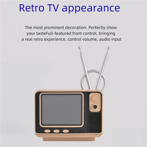 Vintage TV Style Game Console with 108 Retro Family Games